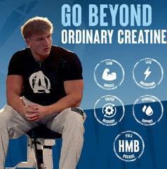 Animal Creatine HMB Powder pour showing smooth dissolution without chalky aftertaste.