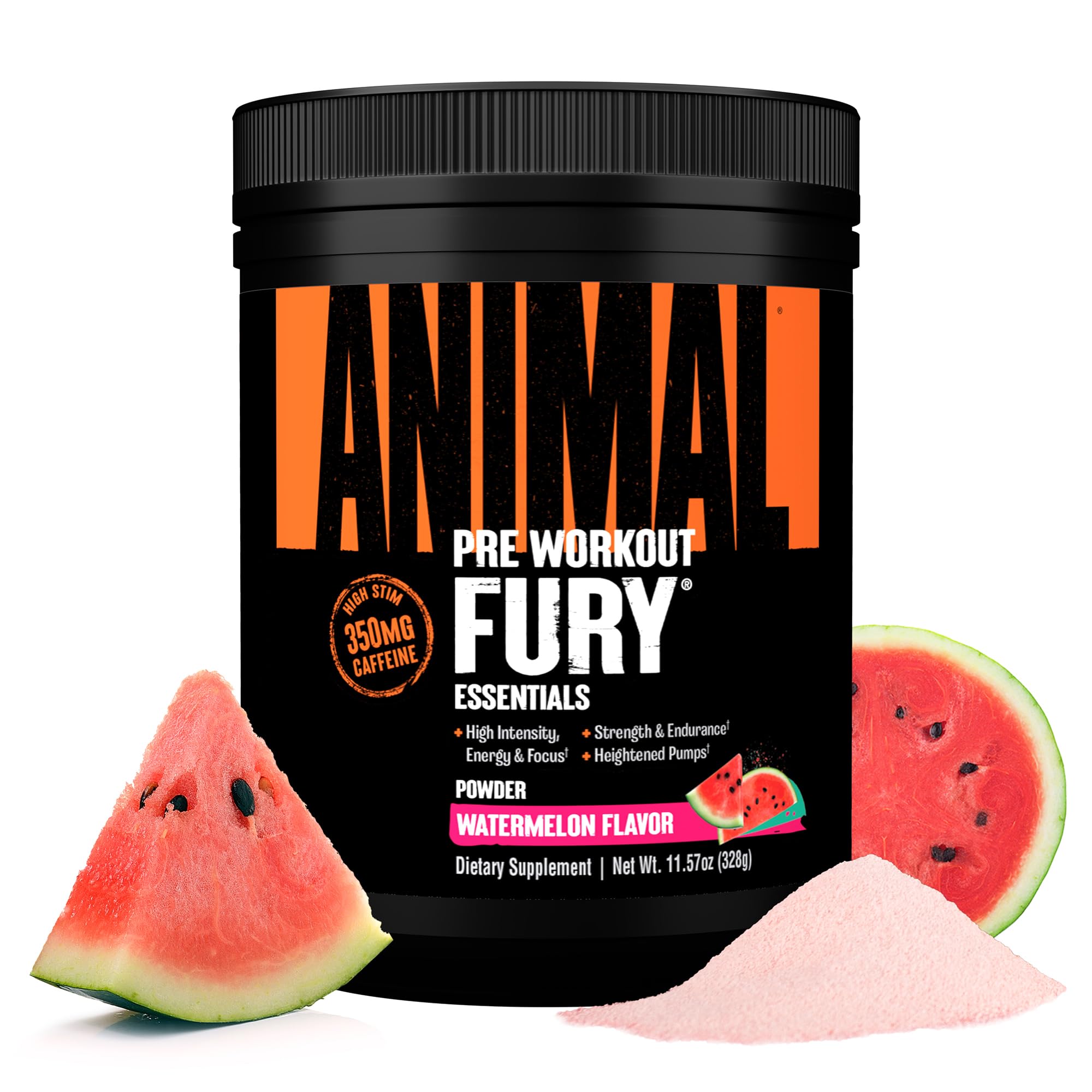 Animal Fury Watermelon bottle ready to energize your workout and focus.