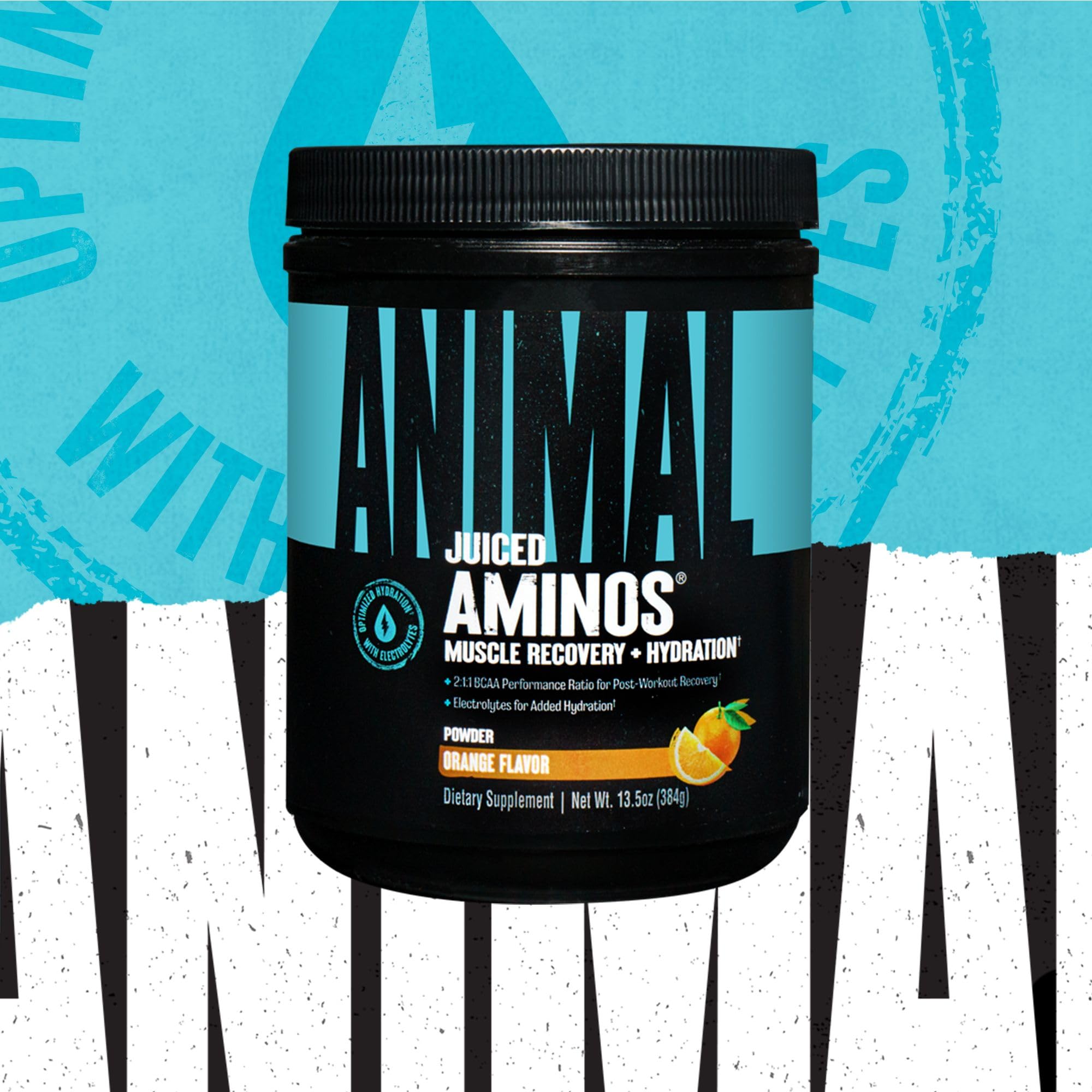 Scoop of Animal Juiced Aminos ready for quick mix before or after training