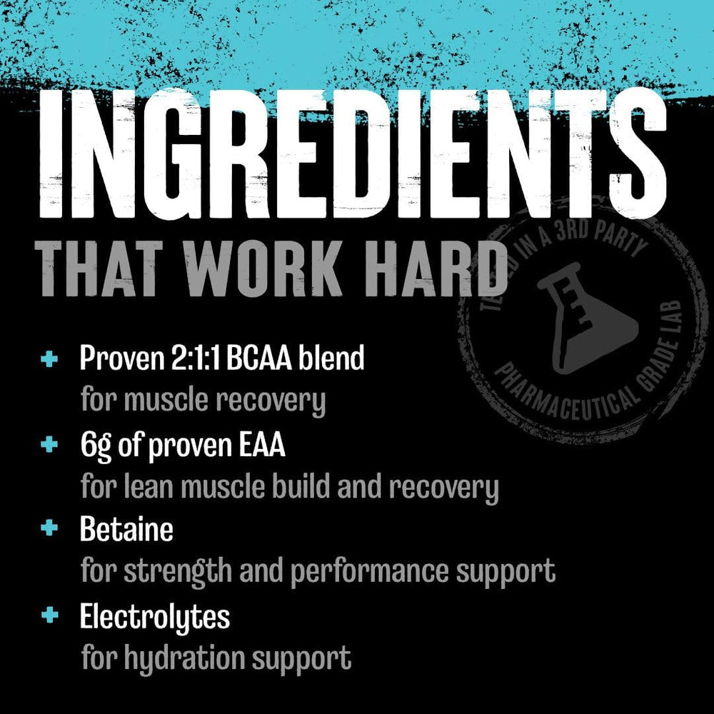 Animal Juiced Aminos during workout shows electrolytes supporting performance and hydration.