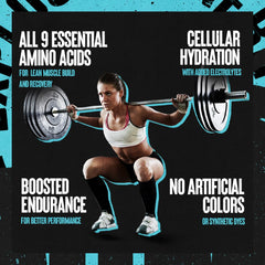 Animal Juiced Aminos fruit punch mixed drink ready for hydration during training.