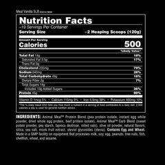 Animal Meal 46g protein per serving supports daily protein goals