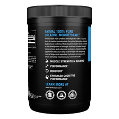 Animal Micronized Creatine during strength training boosts recovery potential.