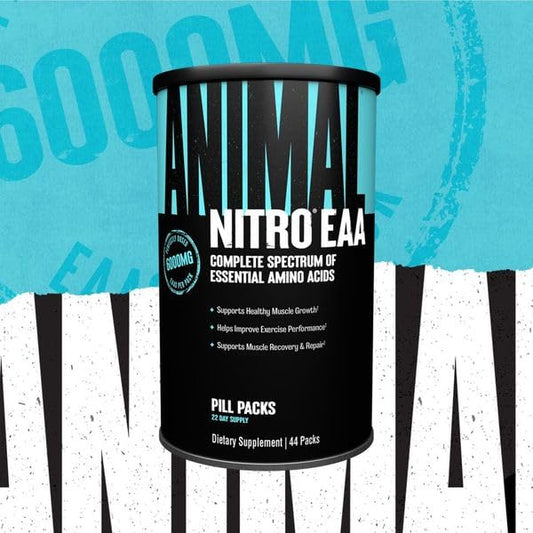Animal Nitro bottle closeup highlighting fast absorption