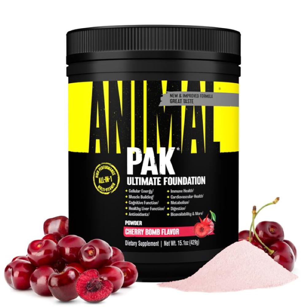 Animal Pak bottle front view, comprehensive daily multivitamin for athletes.