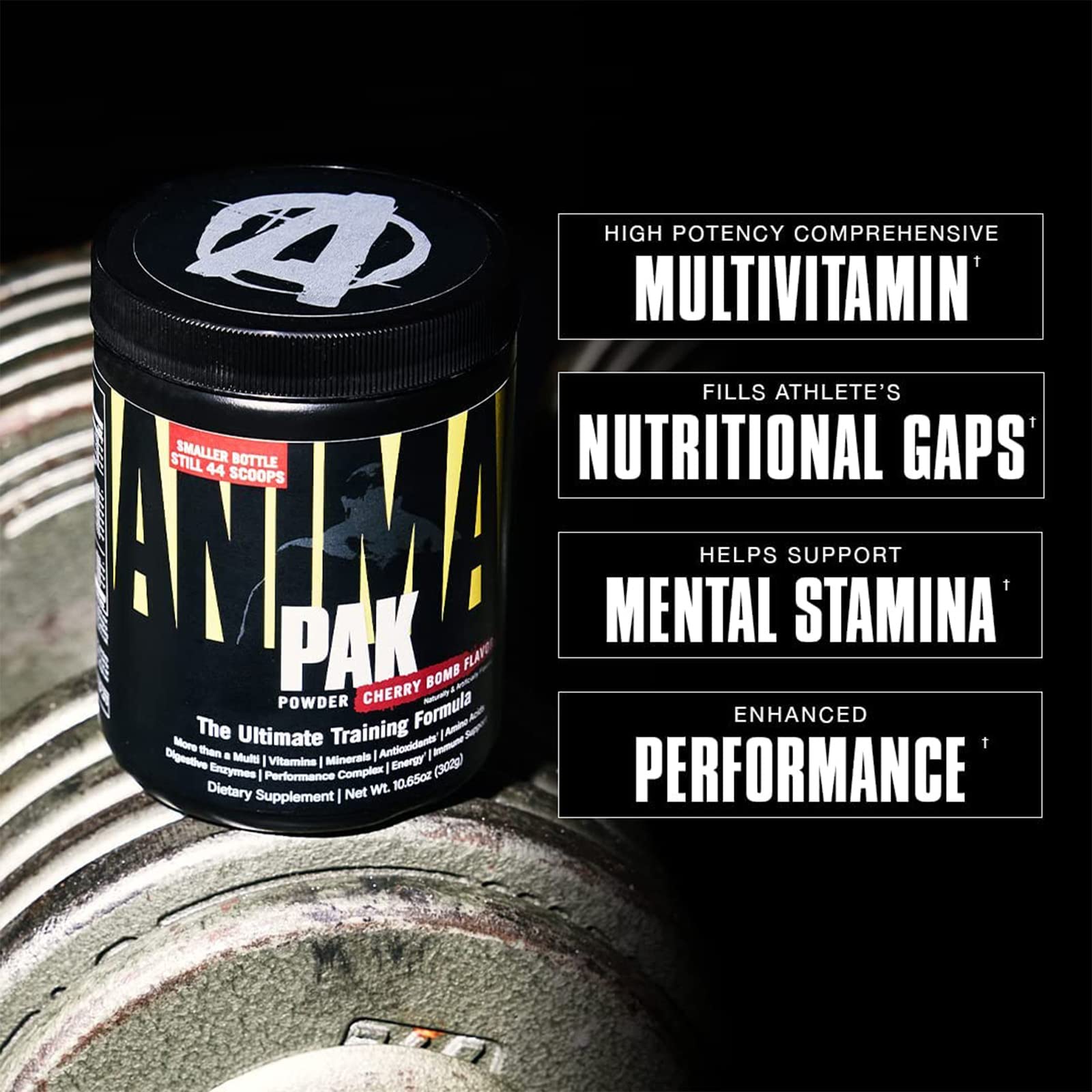 Animal Pak daily-pack demonstrates simple, consistent daily use for training.