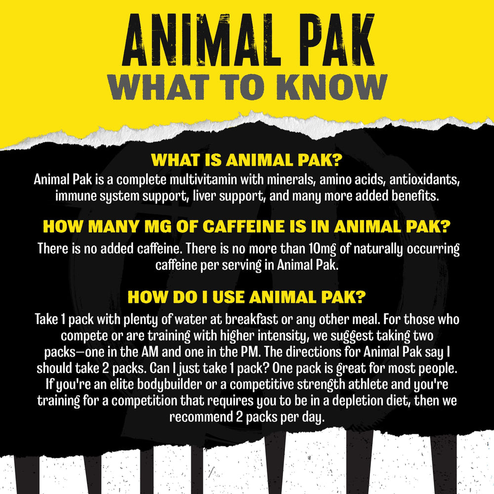 Animal Pak in-use today showcases simple daily supplementation that blends with workouts.