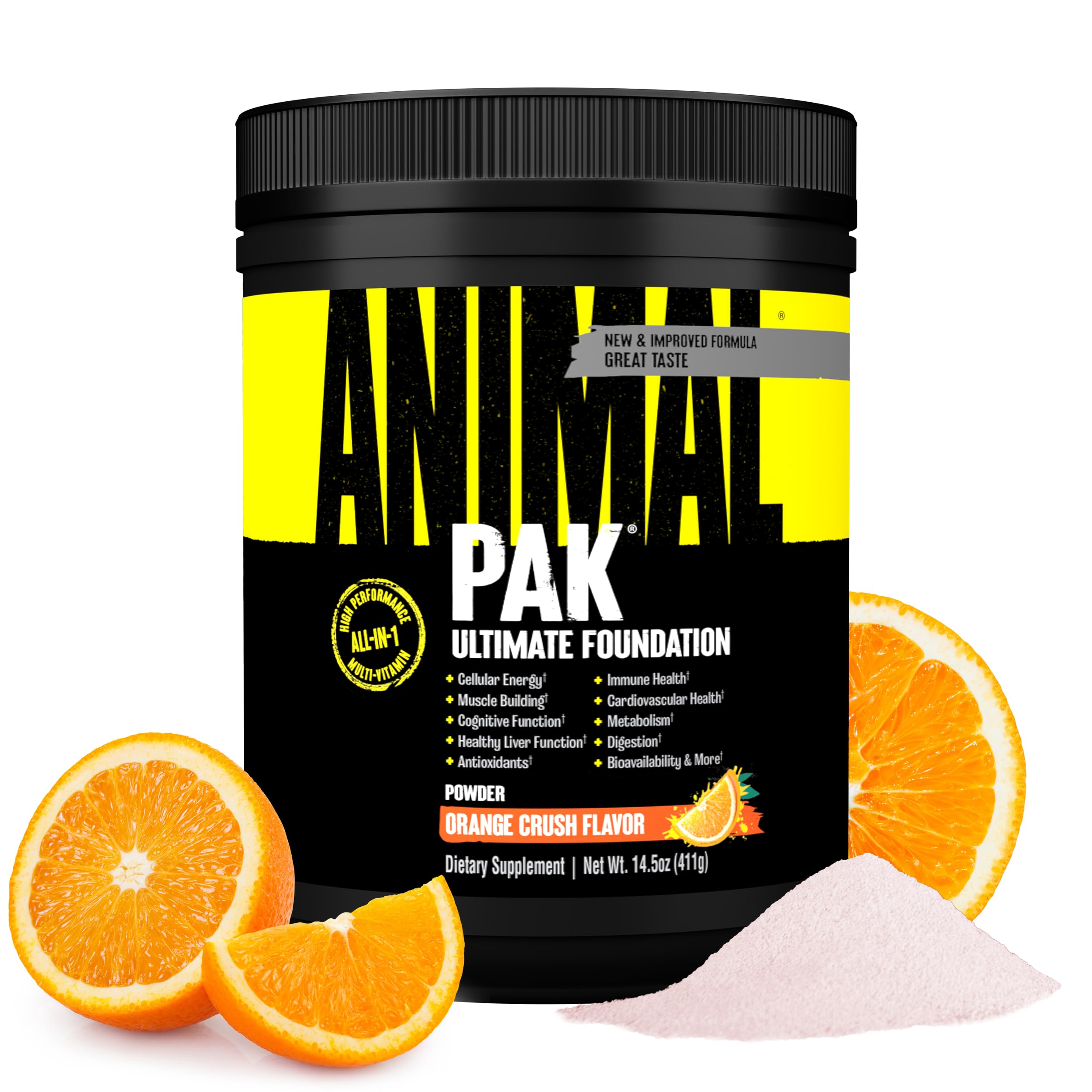 Animal Pak tub front view shows a comprehensive daily multivitamin for athletes