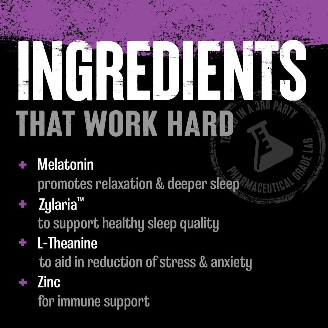 Animal PM capsules close-up highlighting melatonin for sleep support.