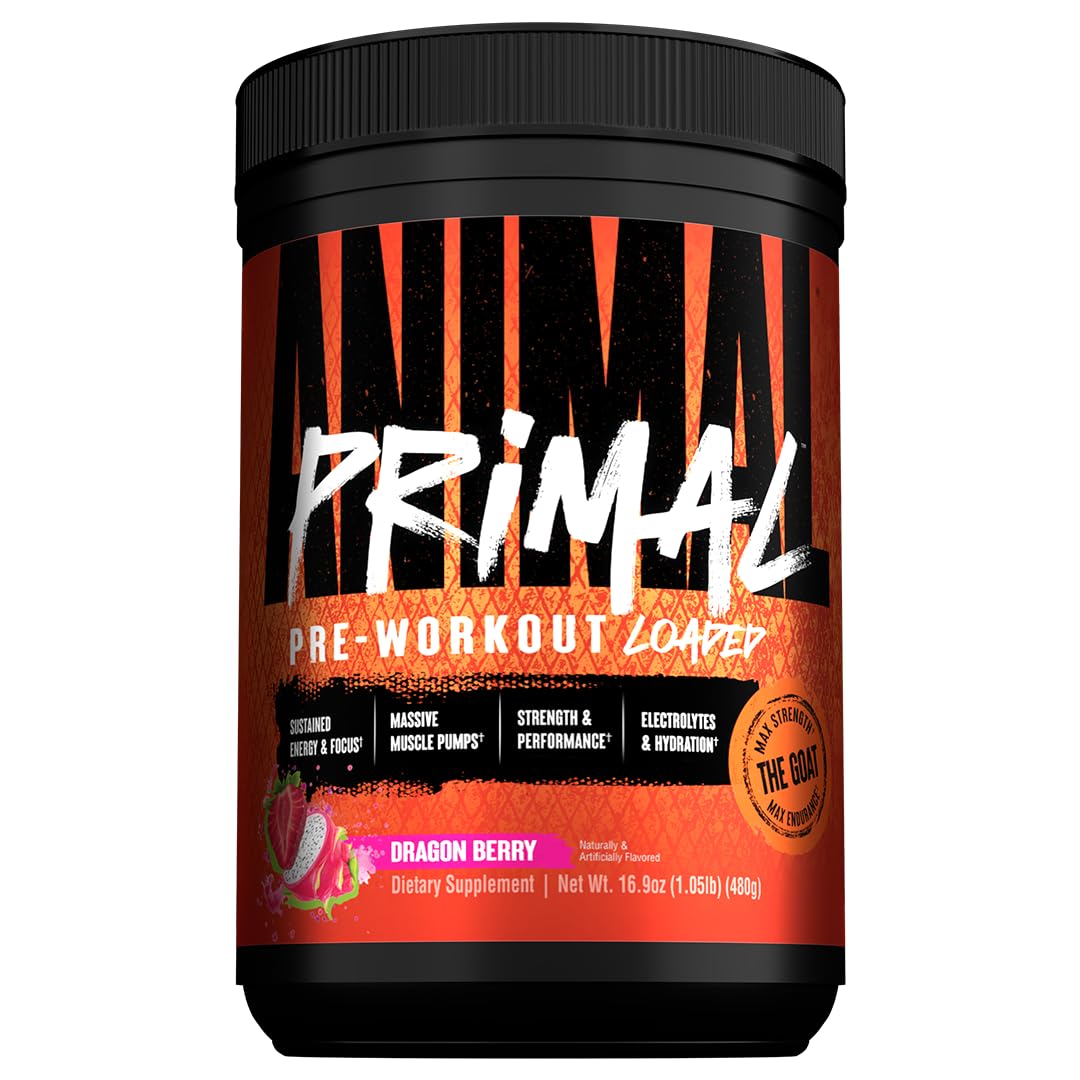 Animal Primal bottle pouring during a warm-up for sustained energy