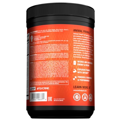 Animal Primal Candy Crush'd flavor label on canister for flavorful sessions