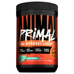 Animal Primal preworkout powder scoop ready to mix for sustained energy and focus
