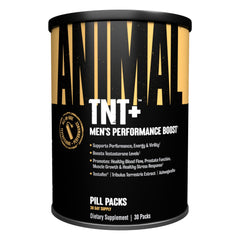 Animal TNT+ bottle front label highlighting the men's health blend