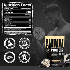 Cookies & Cream flavor of Animal Whey Isolate adds flavor and satisfaction to shakes.