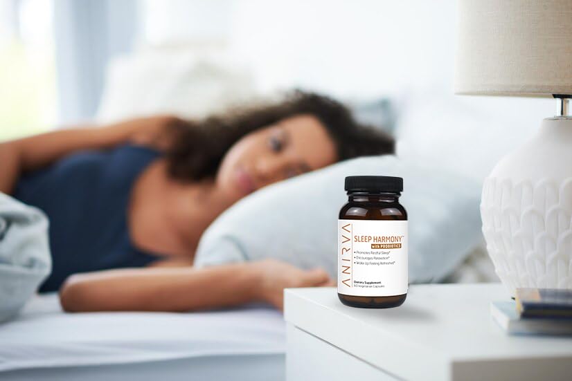 ANIRVA Sleep Harmony capsules ready for nighttime relaxation