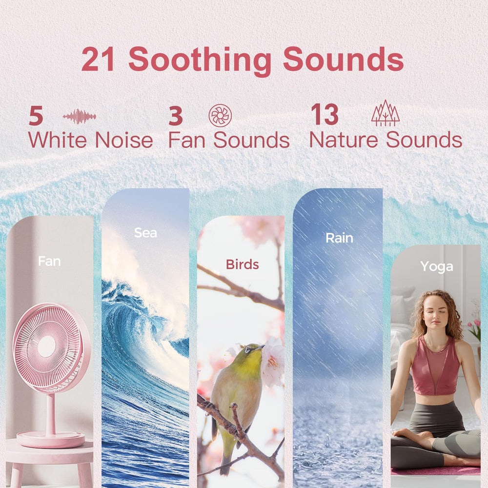 ANJANK 21 soothing sounds offer versatile options for sleep, focus, or relaxation.