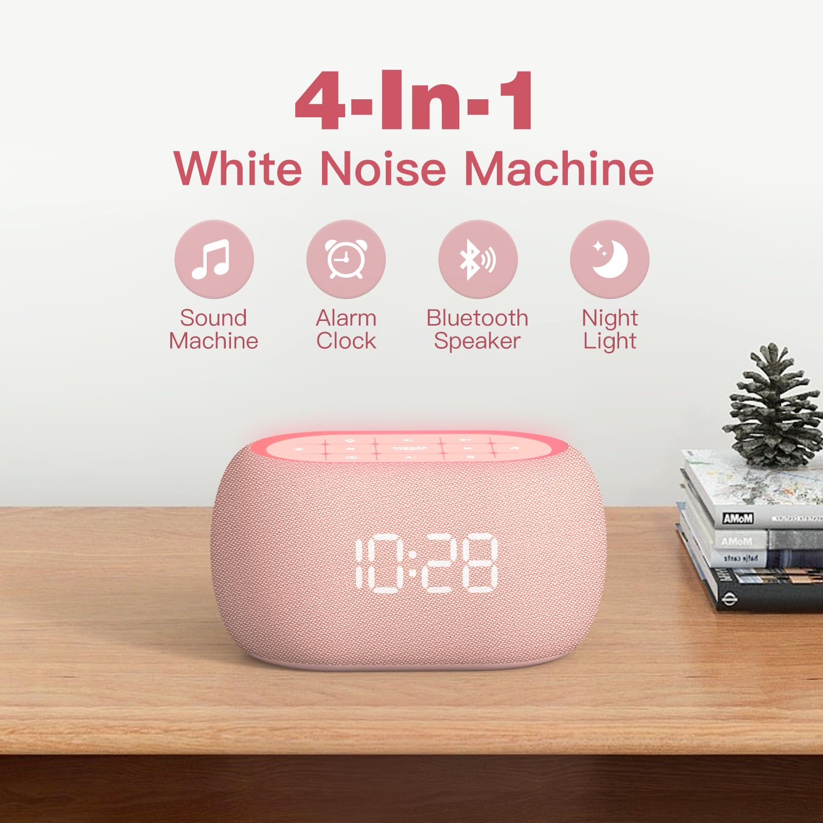 ANJANK Bluetooth speaker delivers Hi-Fi stereo sound throughout the room.