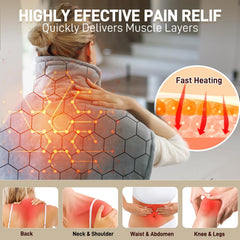 ANLUWIN heating pad front view showing large coverage area