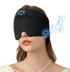 ANRUOLA migraine relief cap with wireless headphones for music during rest