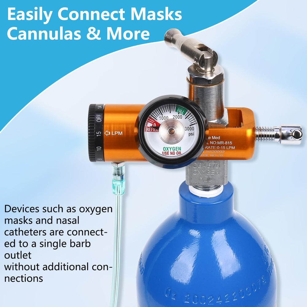 AnteMed portable regulator designed for home and travel with cylinders