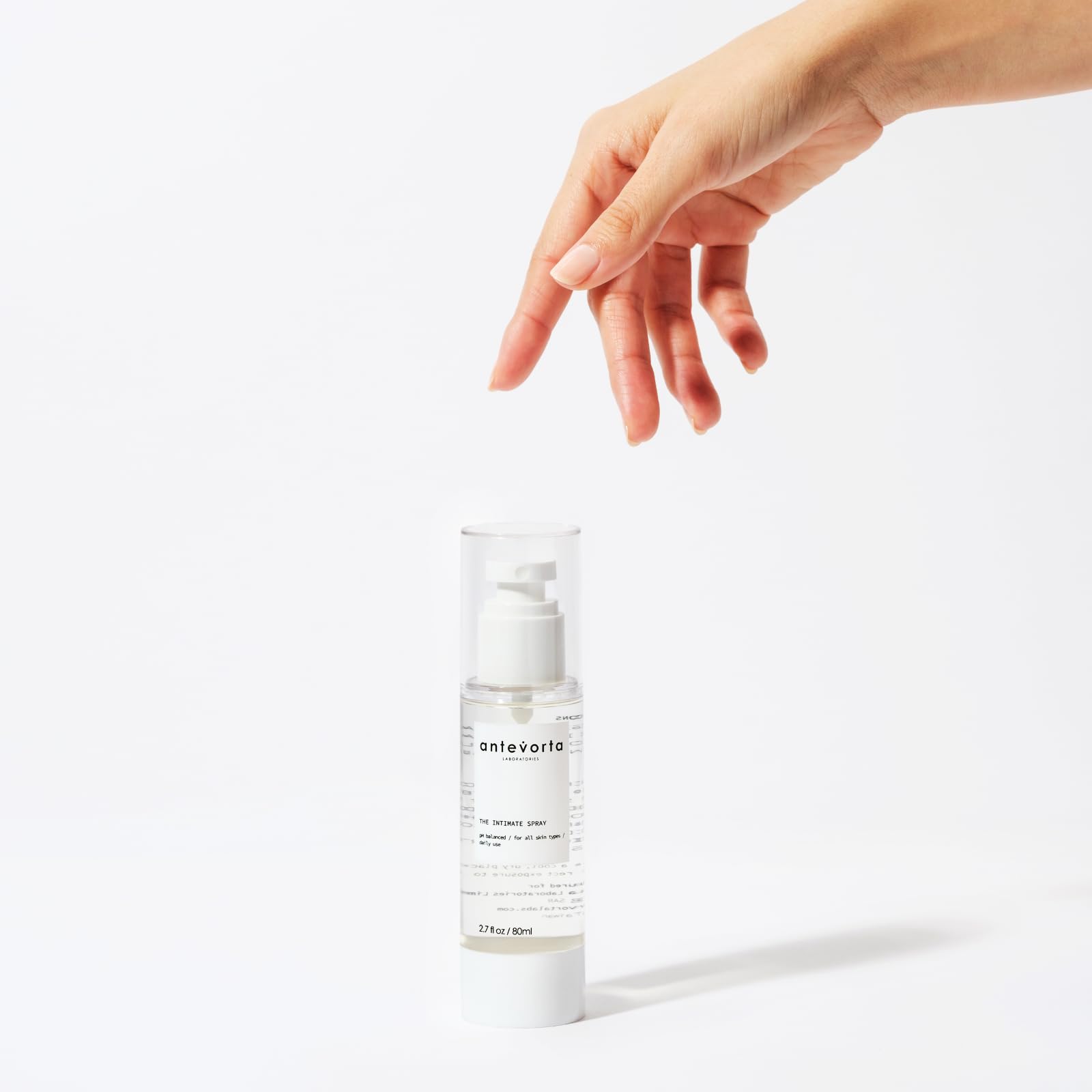 Antevorta Alpine Skullcap botanicals for soothing sensitive skin.