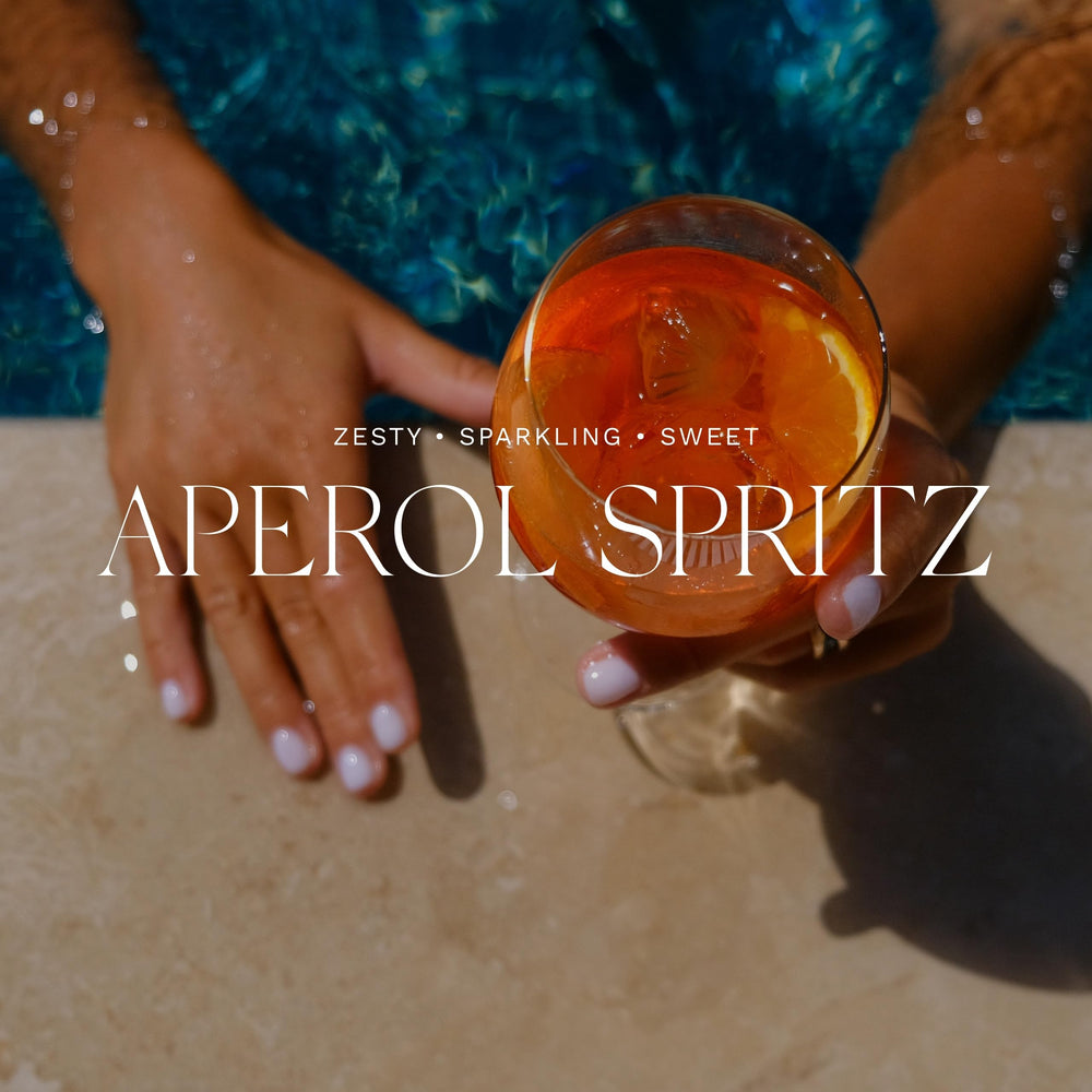 Antica Farmacista Aperol Spritz candle packaging showcases luxe hinged box design.
