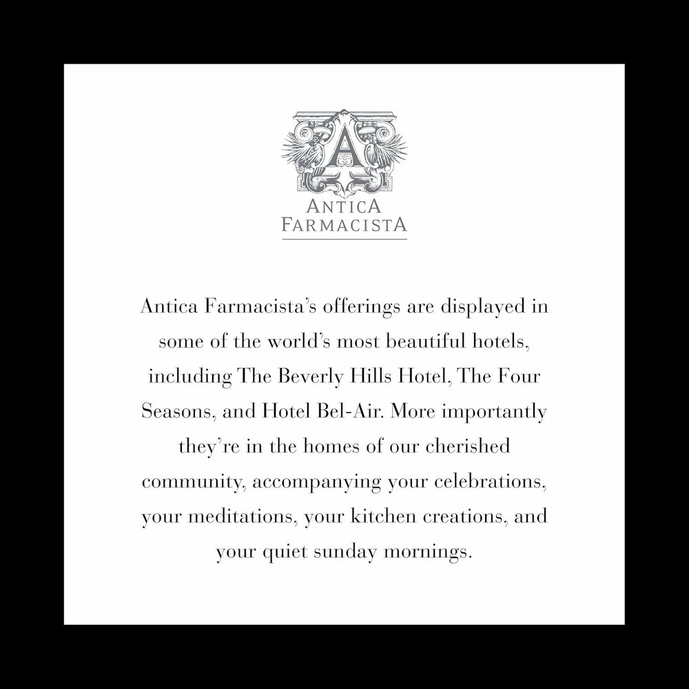 Antica Farmacista Prosecco Black hinged box packaging, sophisticated gift presentation.