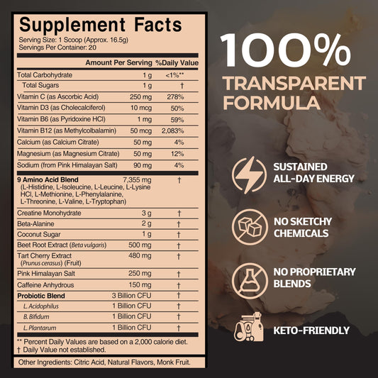 Antidote Clean Pre-Workout powder scoop showing texture for focus