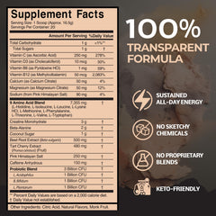 Antidote Clean Pre-Workout powder scoop showing texture for focus