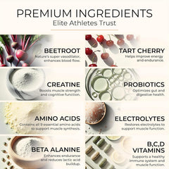 Antidote vegan-keto-friendly ingredients montage, emphasizing clean energy.
