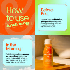 ANTIHANG Honey lemon with electrolytes delivers refreshing hydration.