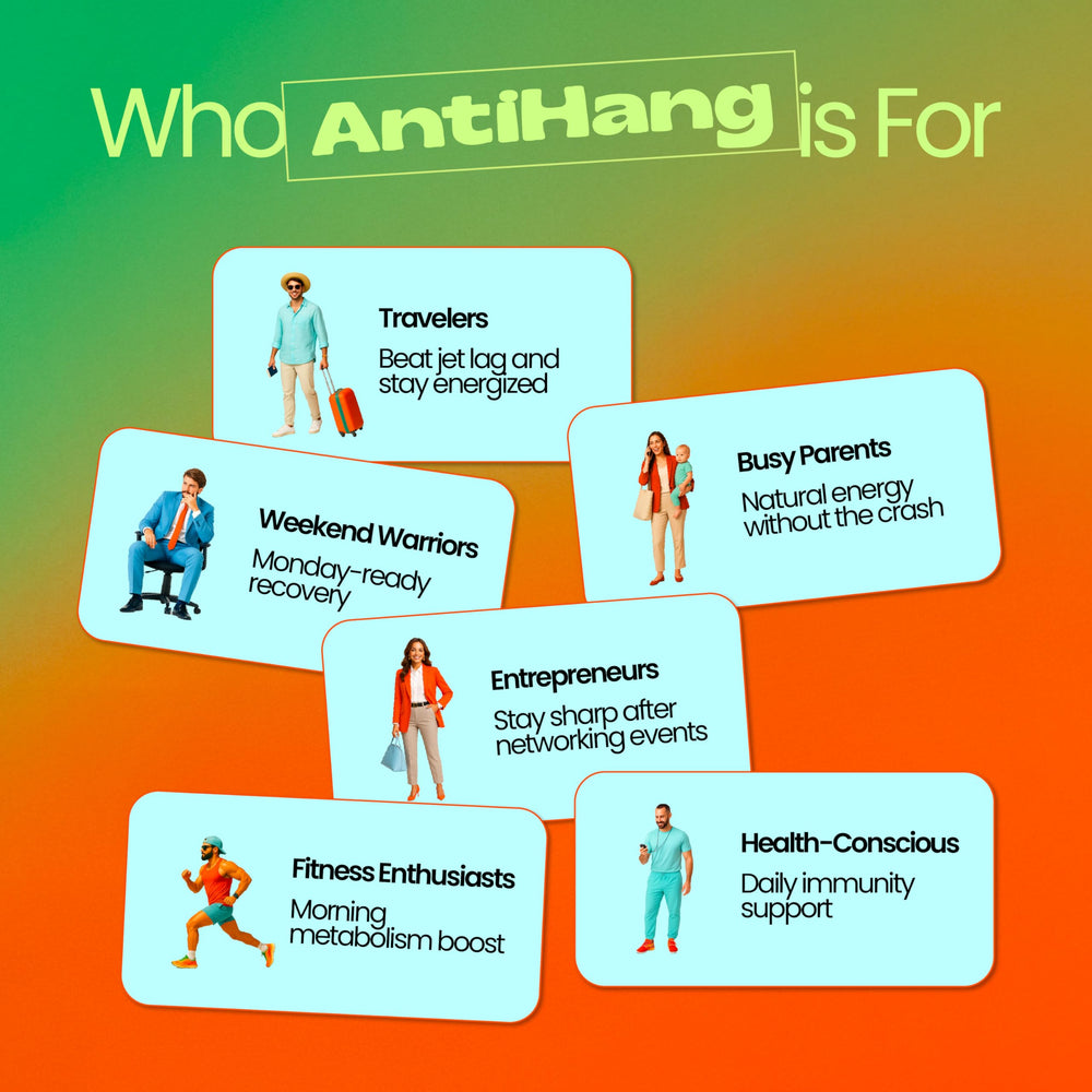 ANTIHANG Travel-friendly pack enables easy recovery on the go.