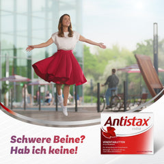 Antistax Extra Strength 90 Tablets packaging back highlights usage instructions and ingredients