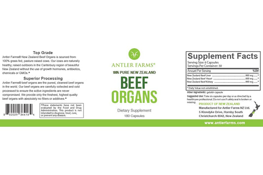 Antler Farms Beef Organs liver closeup, rich in natural vitamins and minerals.