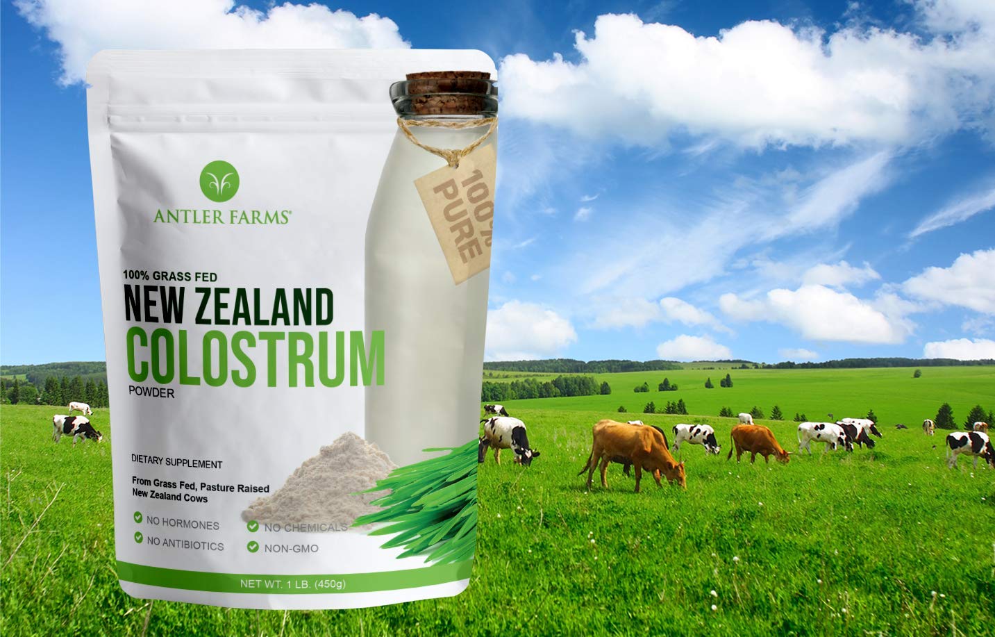 Colostrum undergoing cold processing to preserve nutrients.