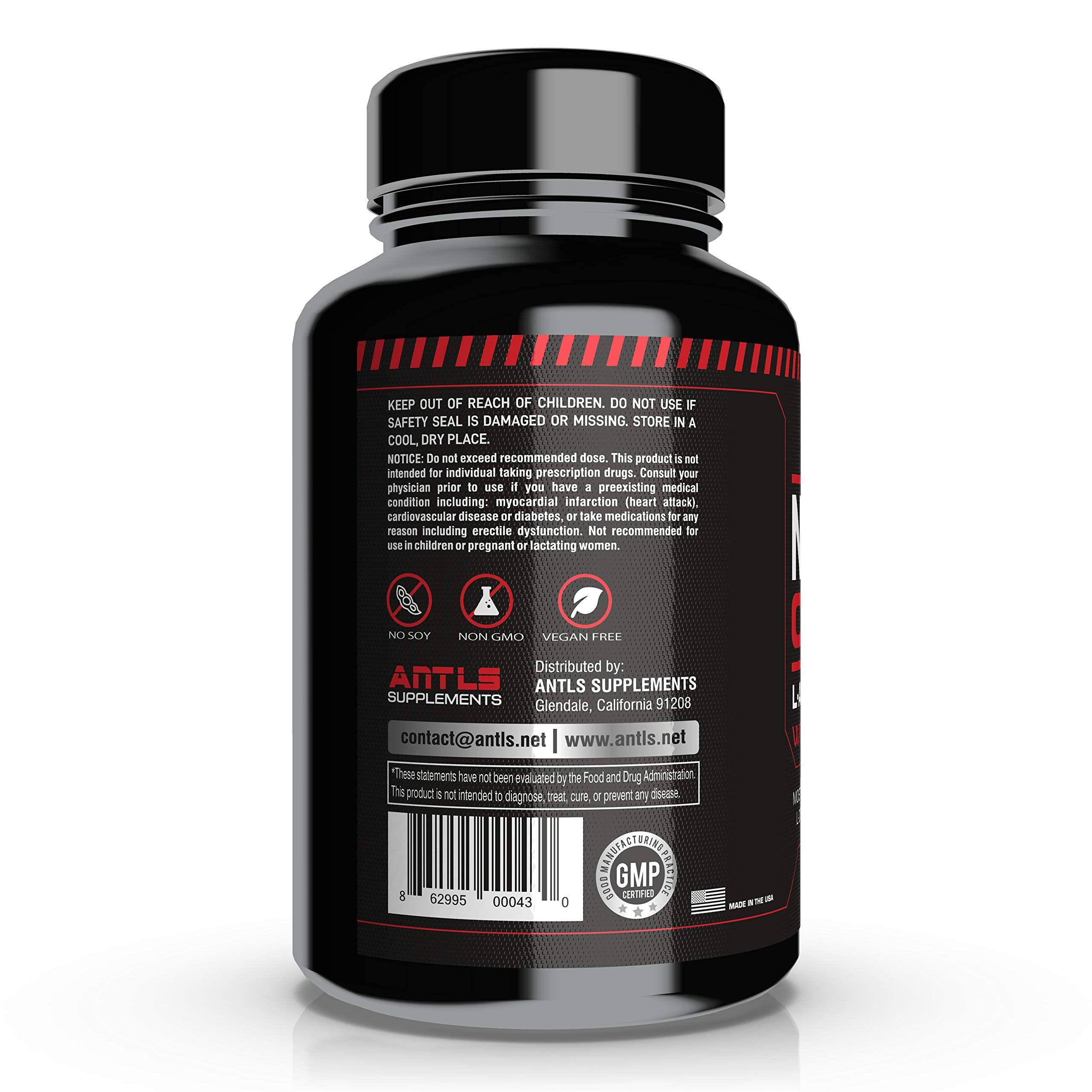 ANTLS Nitric Oxide Booster manufactured in a GMP-certified USA facility.