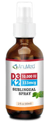 AnuMed Vitamin D3 K2 spray bottle front for daily immune support