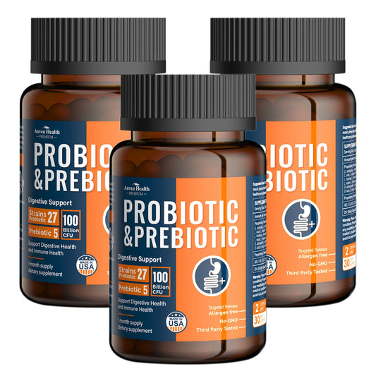 Anven Health 100 Billion Probiotics bottle front for digestive balance and daily gut support.