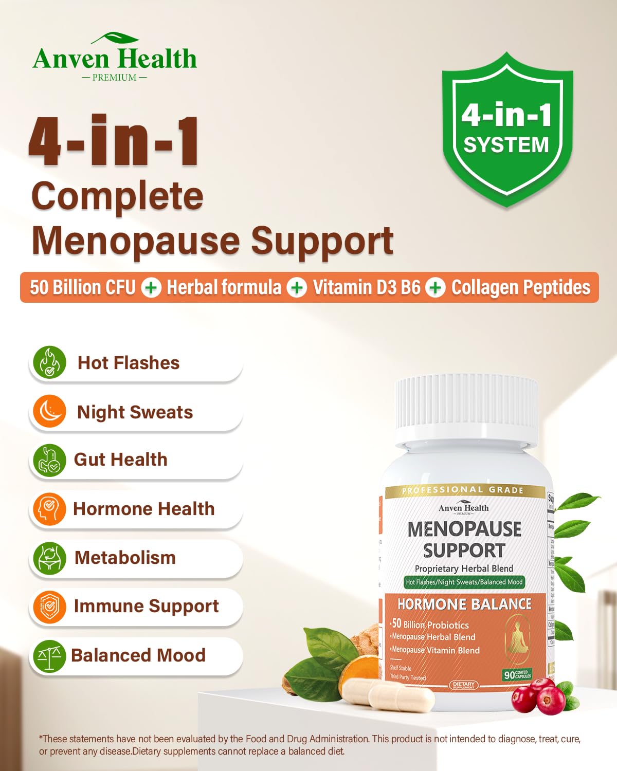 Anven Health vitamin D3 B6 bottle signals energy and bone health for daily vitality.