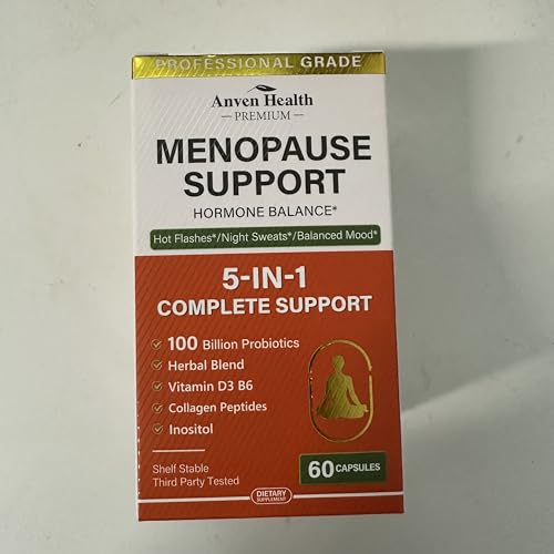 Anven Health probiotic gut balance bottle content highlights digestion support.