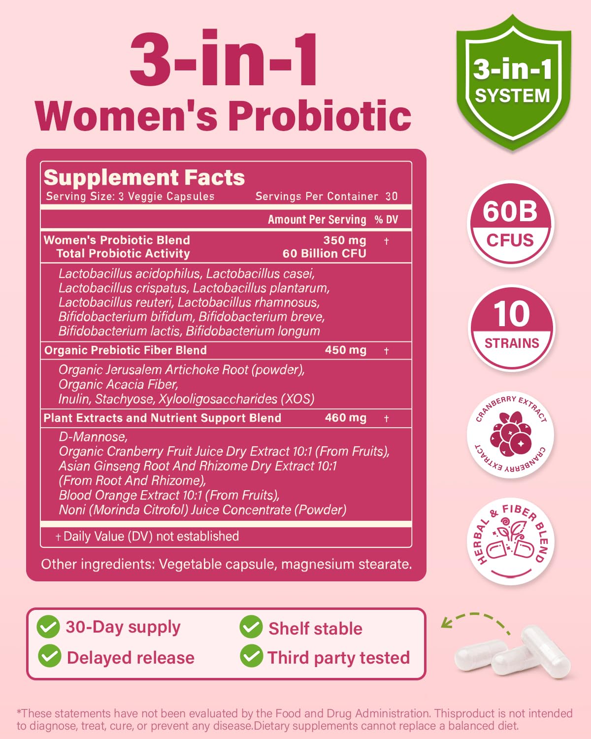 Anven Health Probiotics Asian Ginseng and Blood Orange boost energy and antioxidant support.
