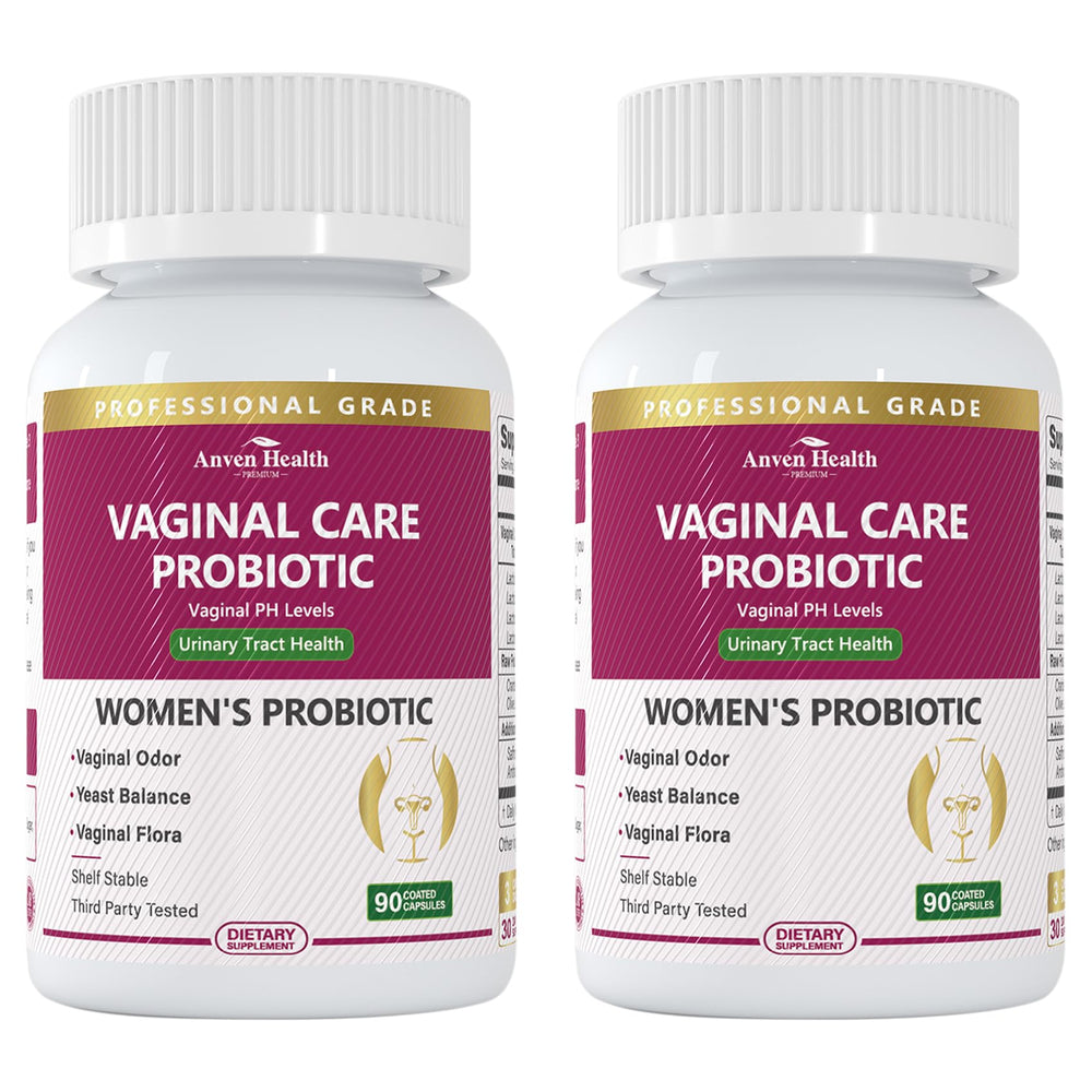 Anven Health Vaginal Probiotics bottle front for daily feminine balance.