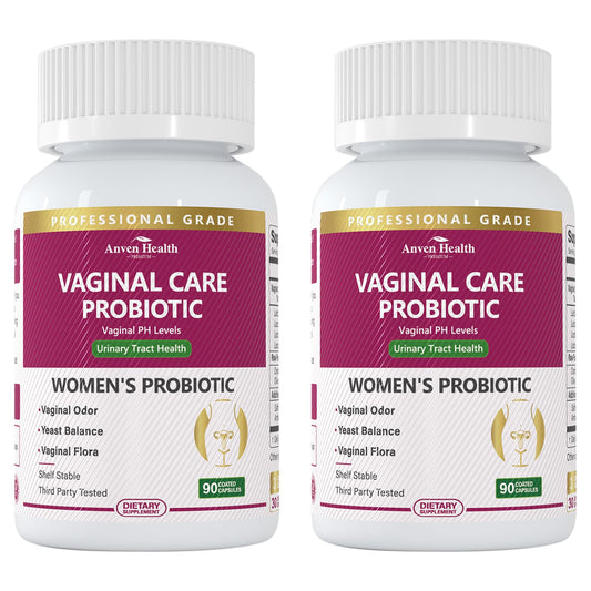 Anven Health Vaginal Probiotics bottle front for daily feminine balance.