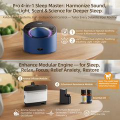 ANWOON night light ambient glow for soothing bedtime ambience.