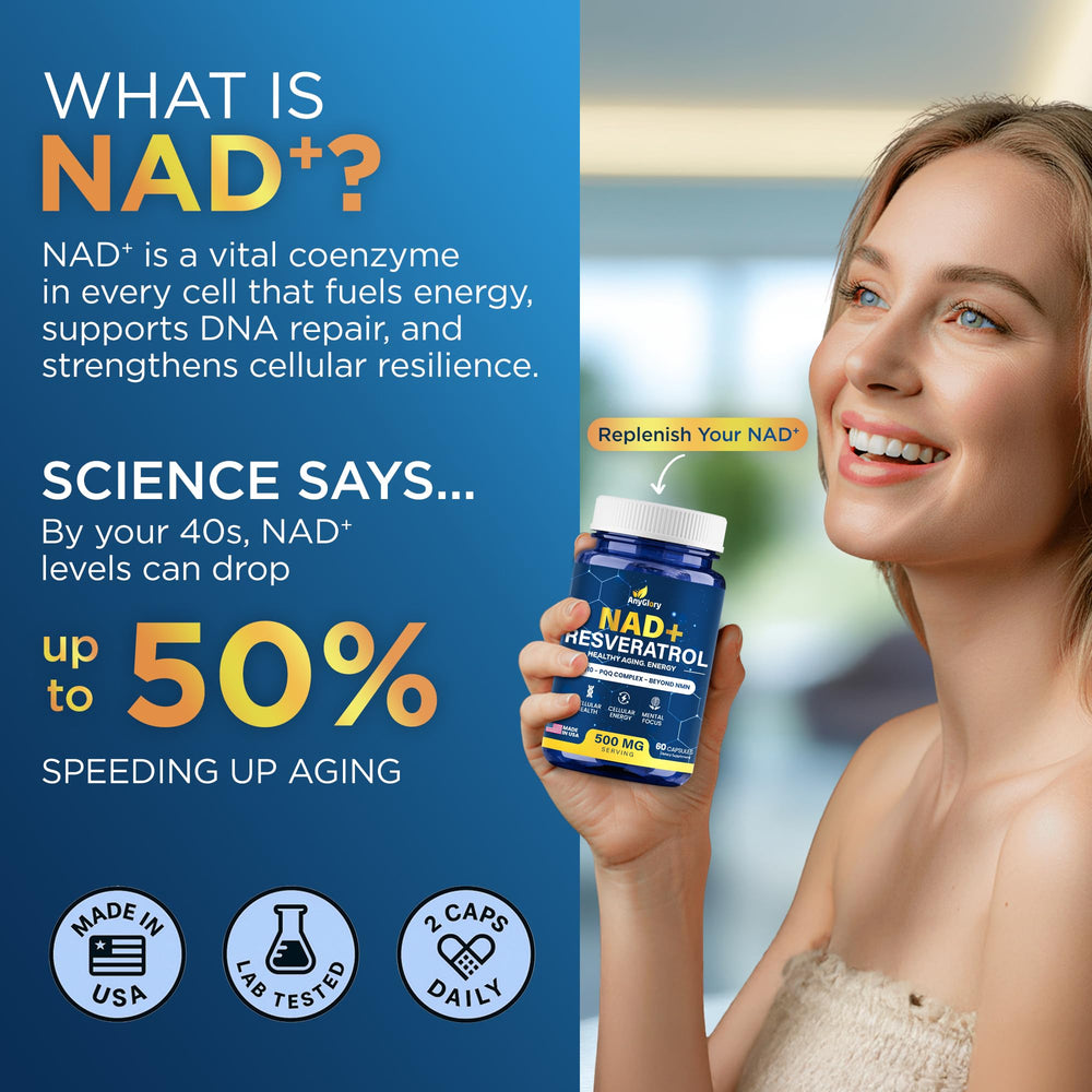 Anyglory non-GMO clean-label badge showcases trustworthy supplement ingredients.