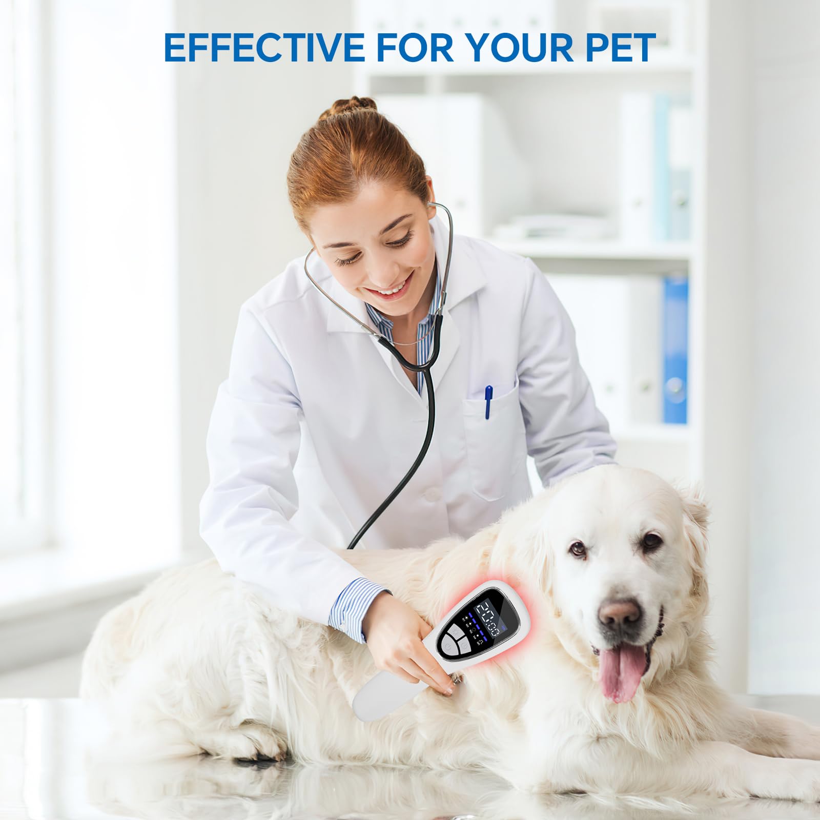 Anyork red light therapy setup for pet use in a safe area