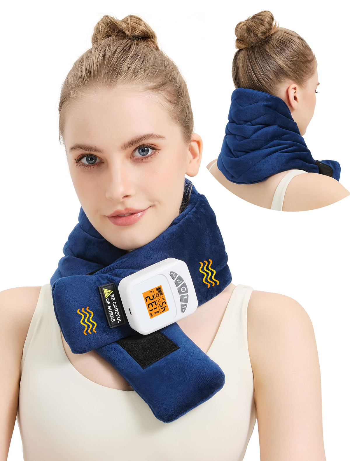 AOBOCO cordless neck heating pad for on-the-go relief