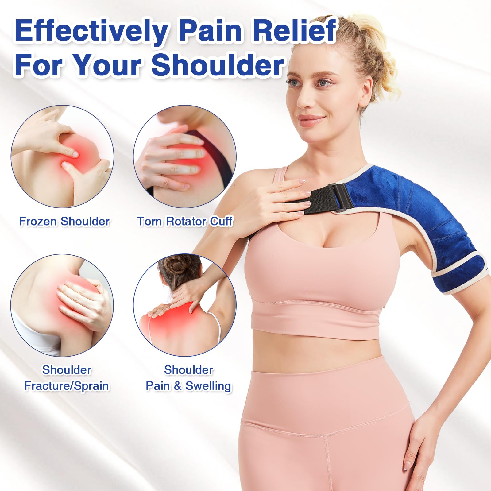 AOBOCO dense heating wire demonstrates deep heat delivery for shoulder relief.