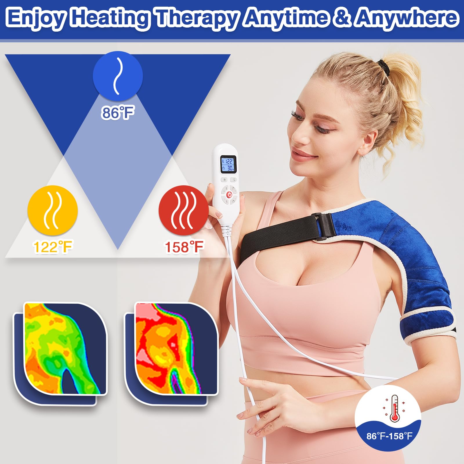 AOBOCO fast-heat feature reaches comfortable warmth in seconds.