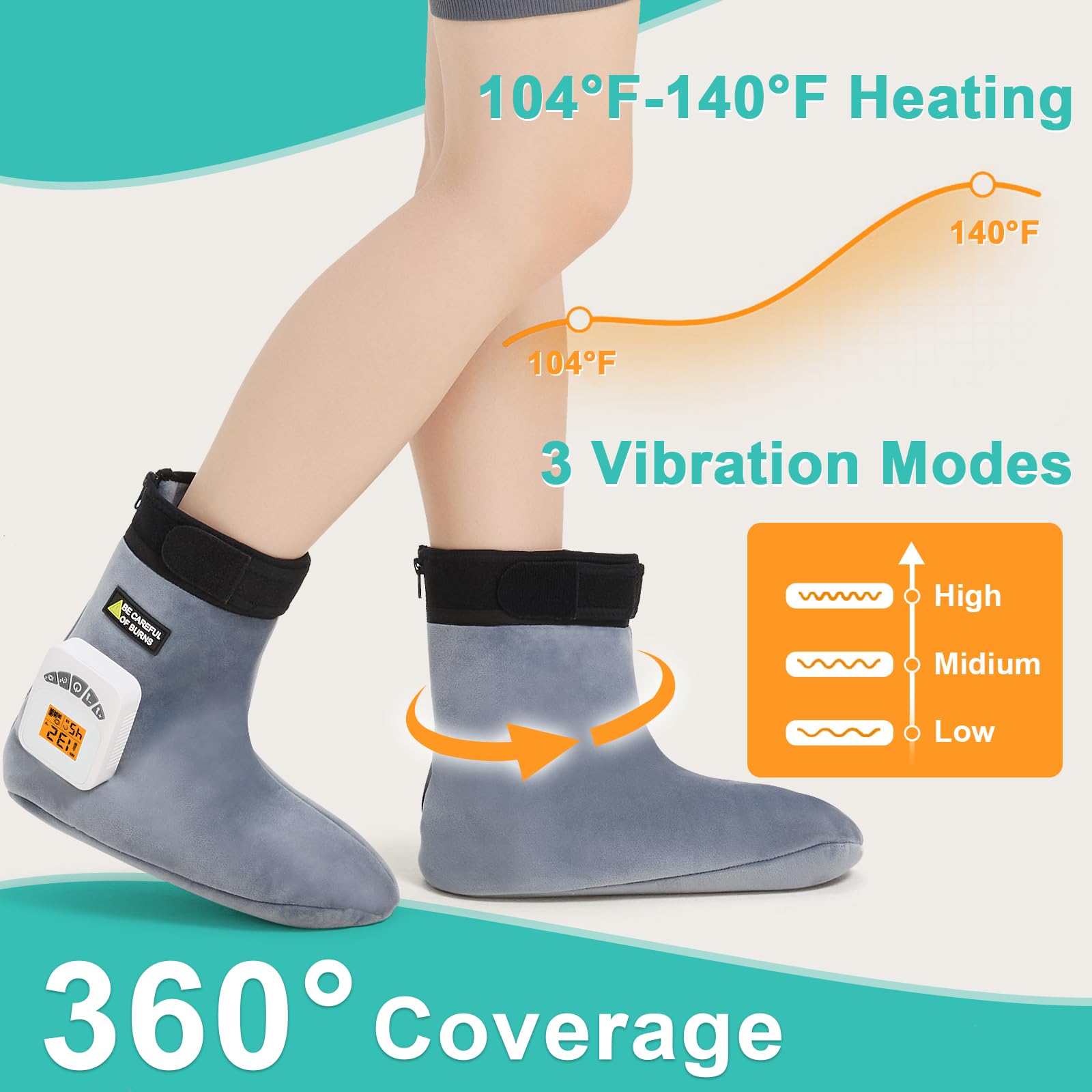 AOBOCO 5000mAh battery enables hours of cordless use away from outlets.